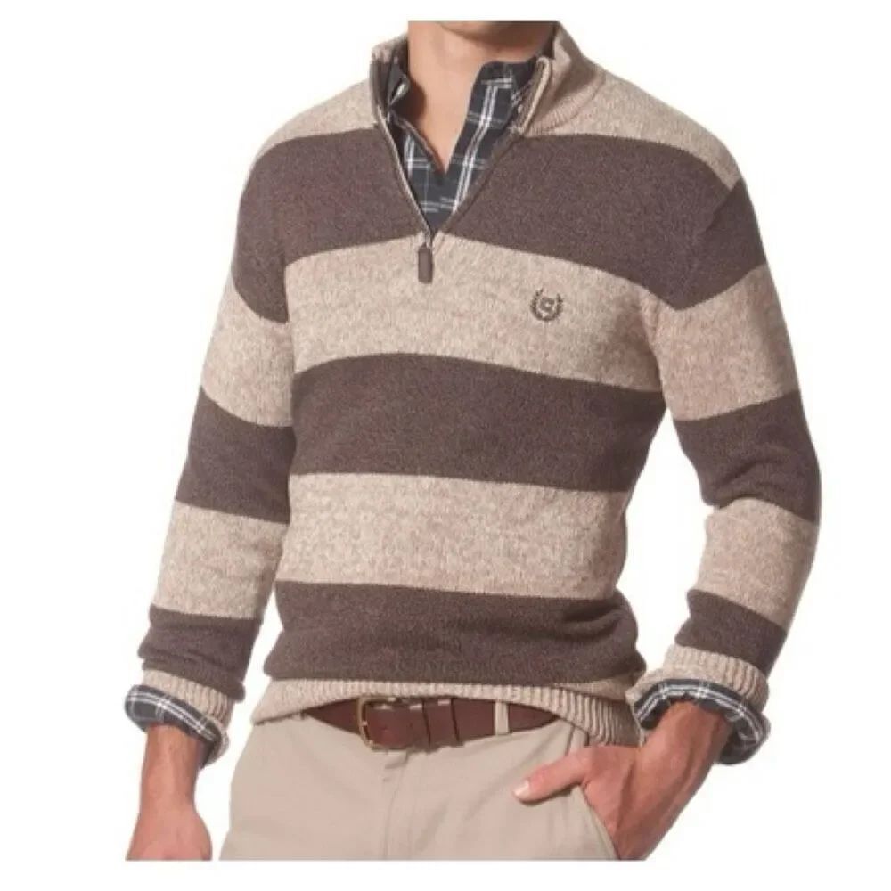 Chaps size XL men’s striped preppy casual style sweater